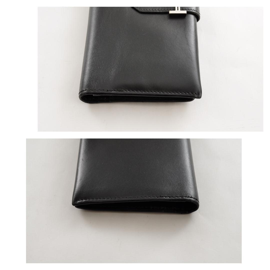 HERMES エルメス 【美品】 ベアン クラシック ボックスカーフ 長財布 F
