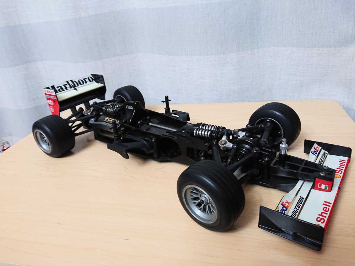 Yahoo!オークション - タミヤ F201シャーシ完成品 オプション多数