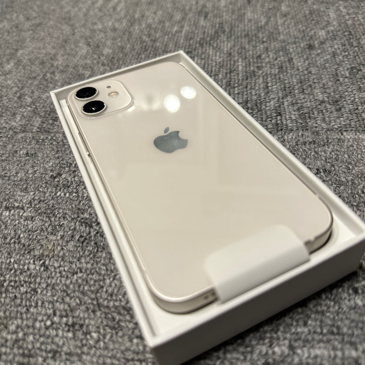 iPhone 12 mini 256GB ホワイト SIMフリー 純正クリアケース&ガラス