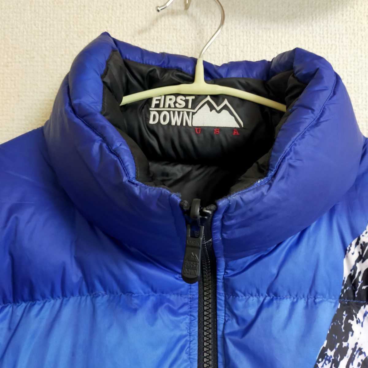 FIRST DOWN ファーストダウン 雪山 リバーシブル ダウンジャケット