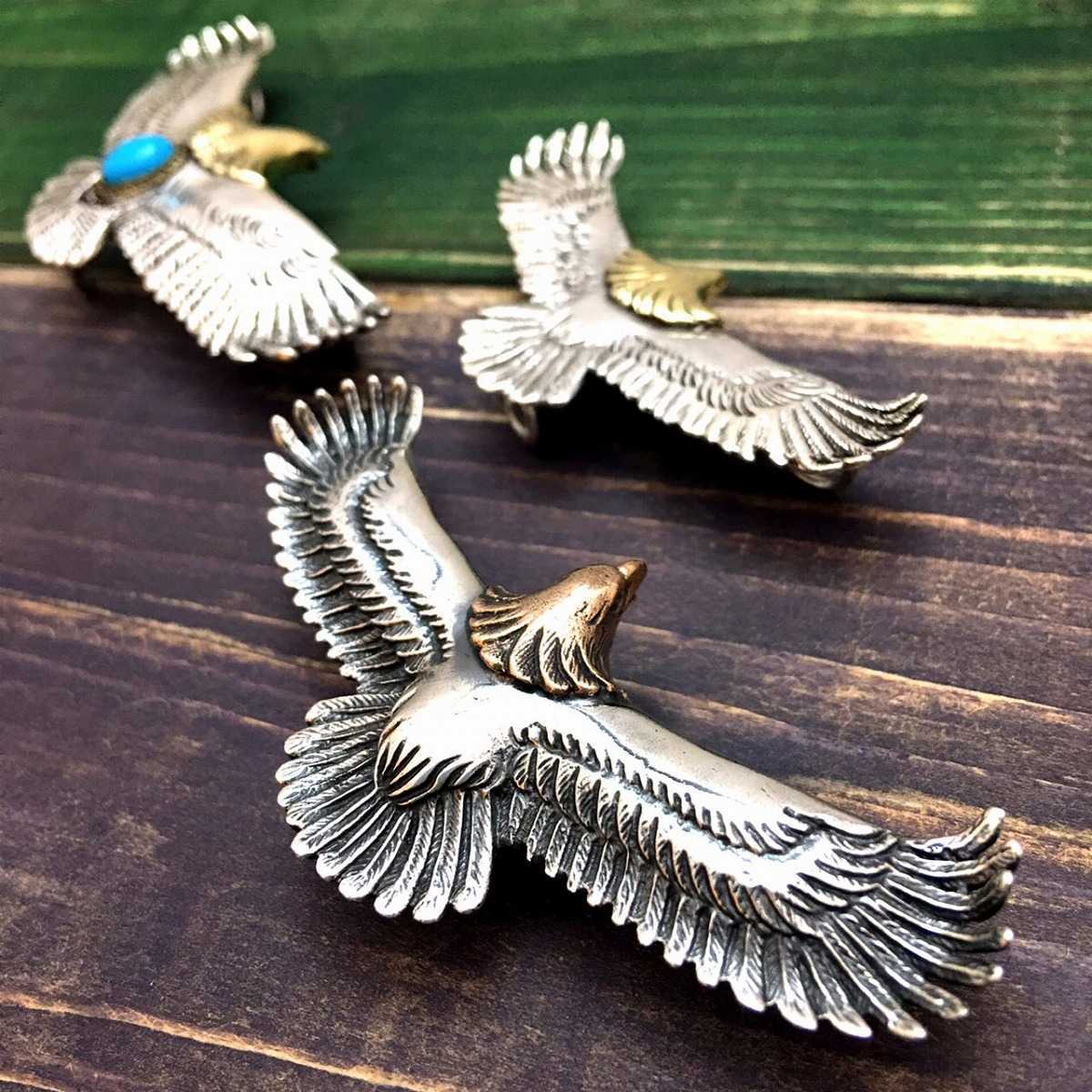 重ね着けにも】頭金イーグル 本物シルバー925ネックレストップ｜Yahoo