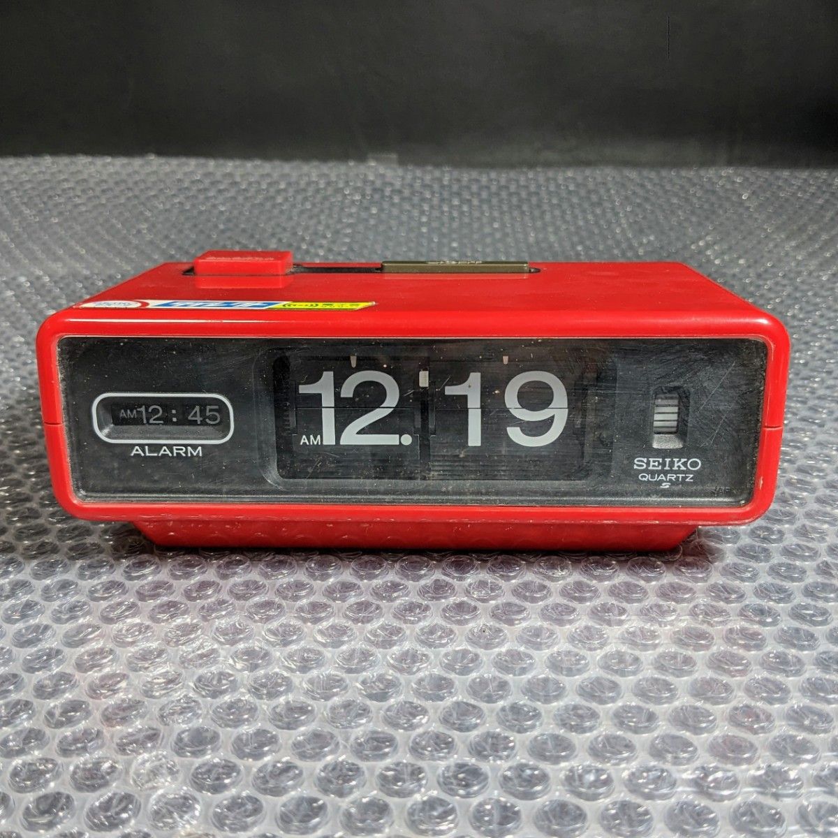 動作品レア 昭和レトロSEIKOセイコー QN 407R クオーツ パタパタ時計
