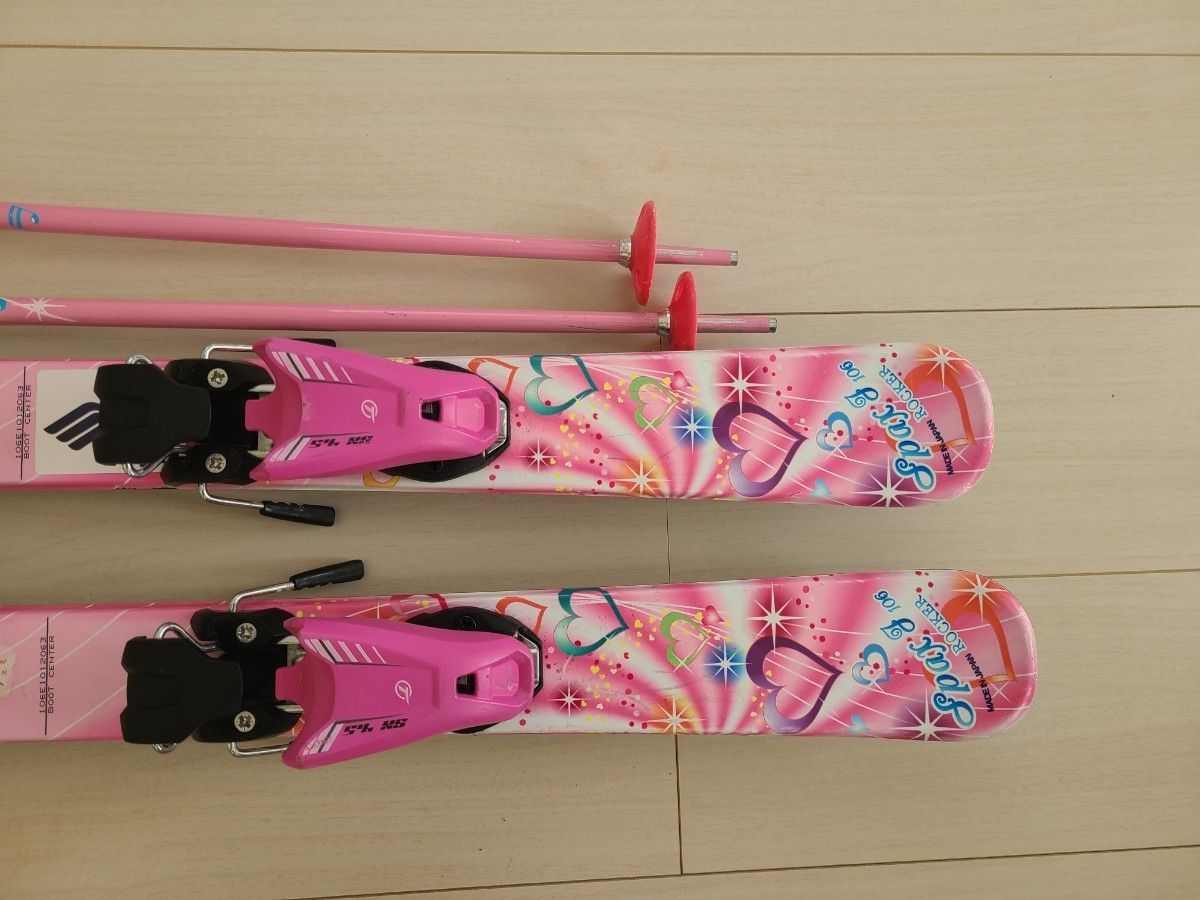 KAZAMA SPAXJ 106 スキー板ガールズ ジュニアスキーセット スキー板