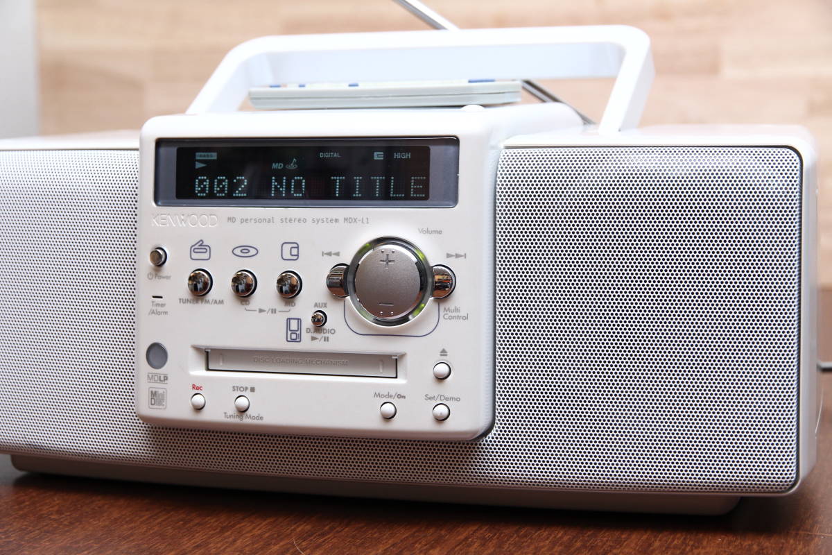 Yahoo!オークション - KENWOOD MDX-L1 2005年製 CD/MD/TUNER ラジカセ