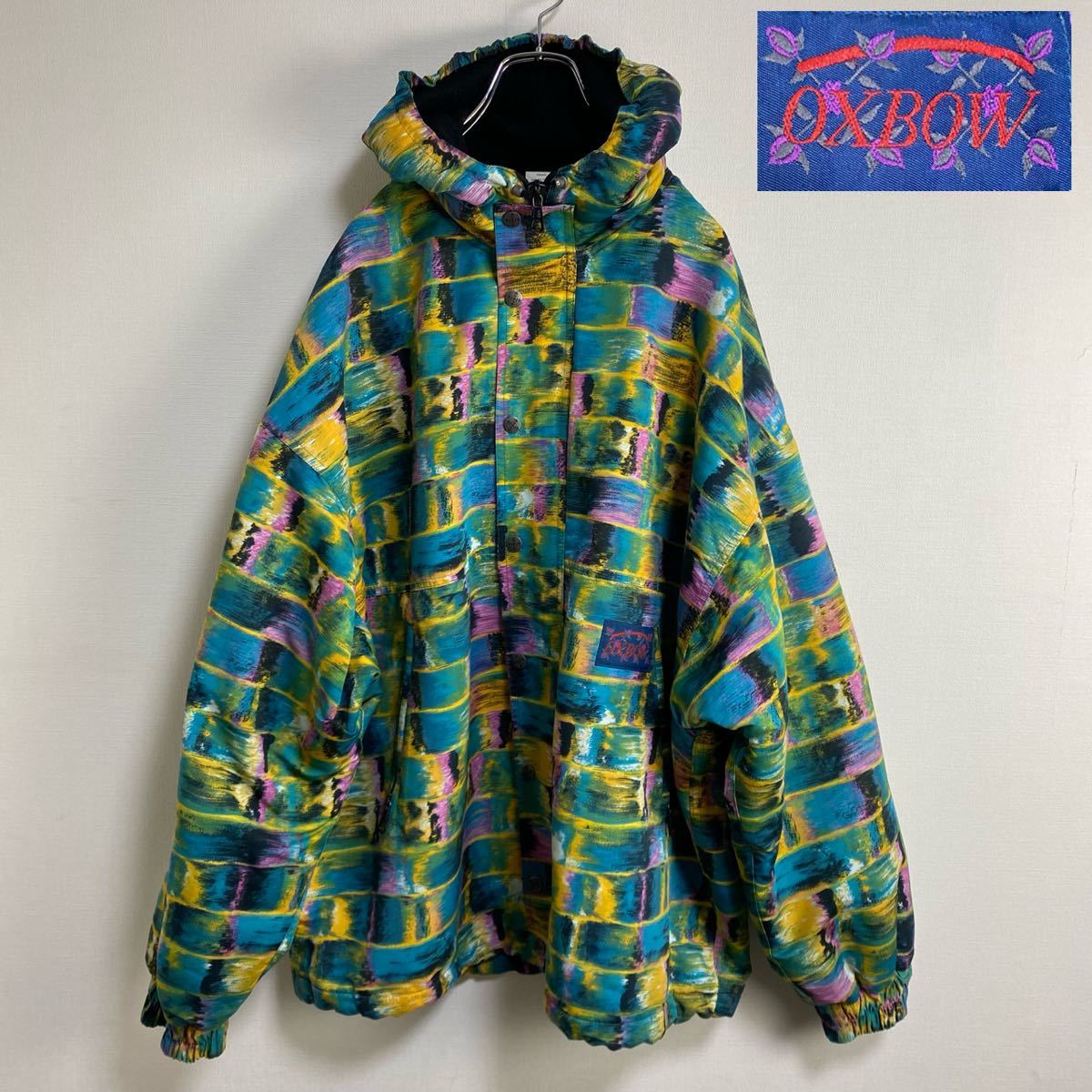 OXBOW 90s ブルゾン フリー JACKET フランス製 マルチカラー （L