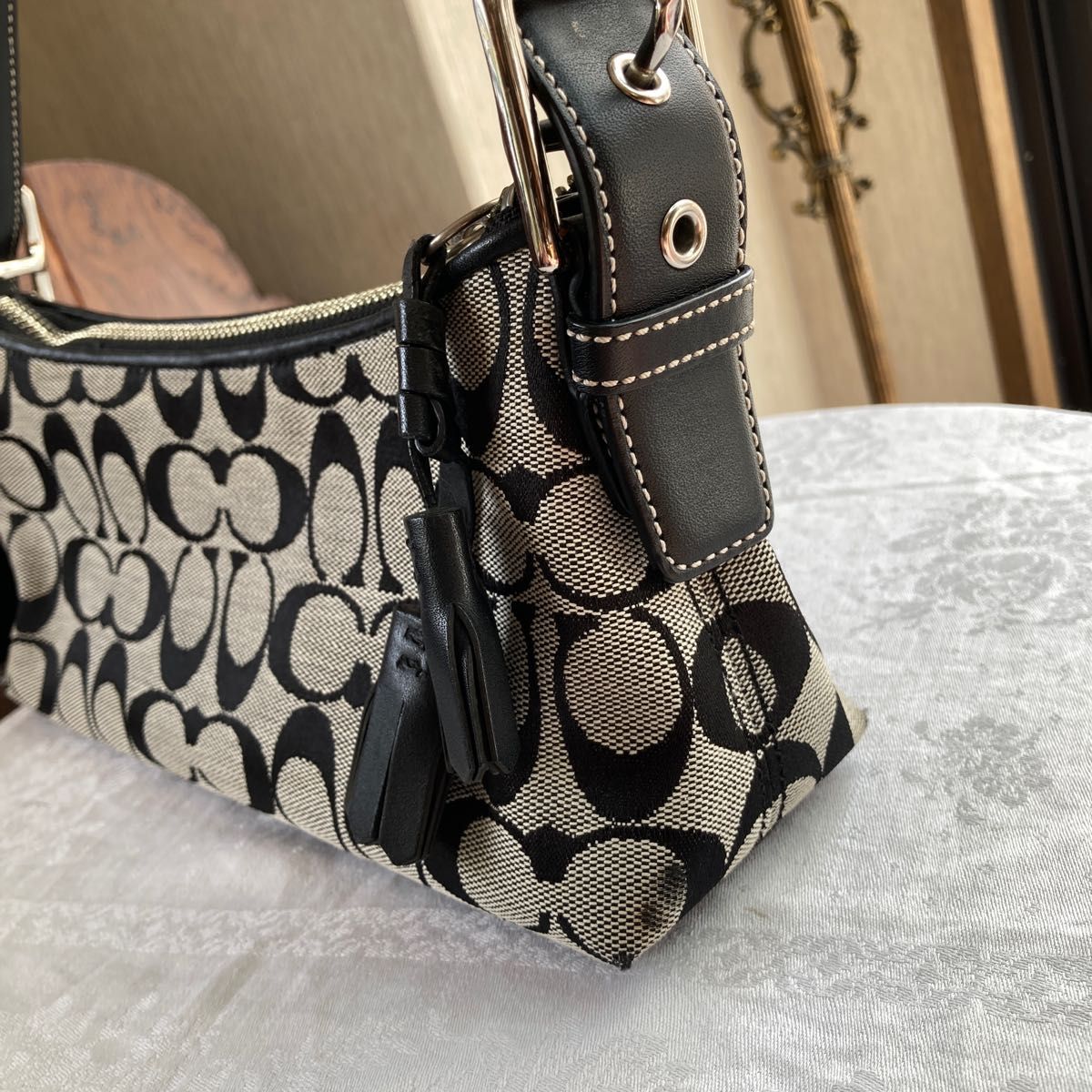 COACHコーチシグネチャーアクセサリーポーチ ミニバッグ｜Yahoo!フリマ