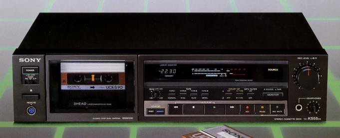 Specifications of SONY TC-K555ES SONY