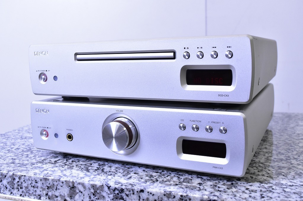 DENON デノン PMA-CX3/DCD-CX3 プリメインアンプ CDプレイヤー 買取
