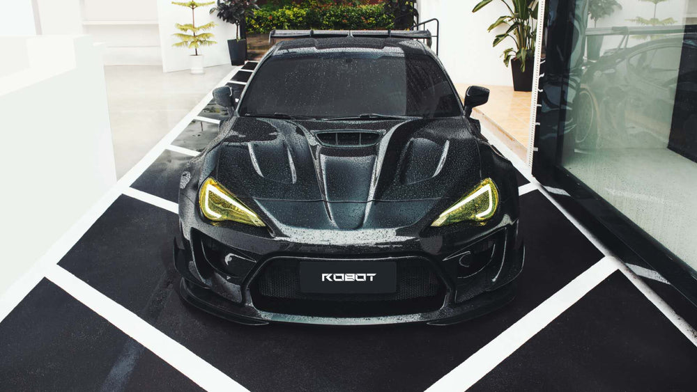 Robot Carbon Fiber Front Bumper & Lip For Toyota 86 Subaru BRZ