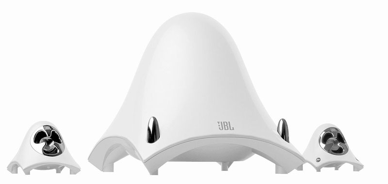 丸紅、JBLのPC用スピーカー「Creature II White」
