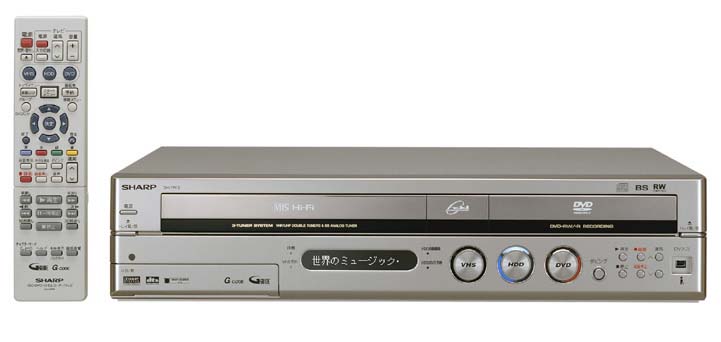 シャープ、電源OFFから1秒で作動する3in1レコーダ