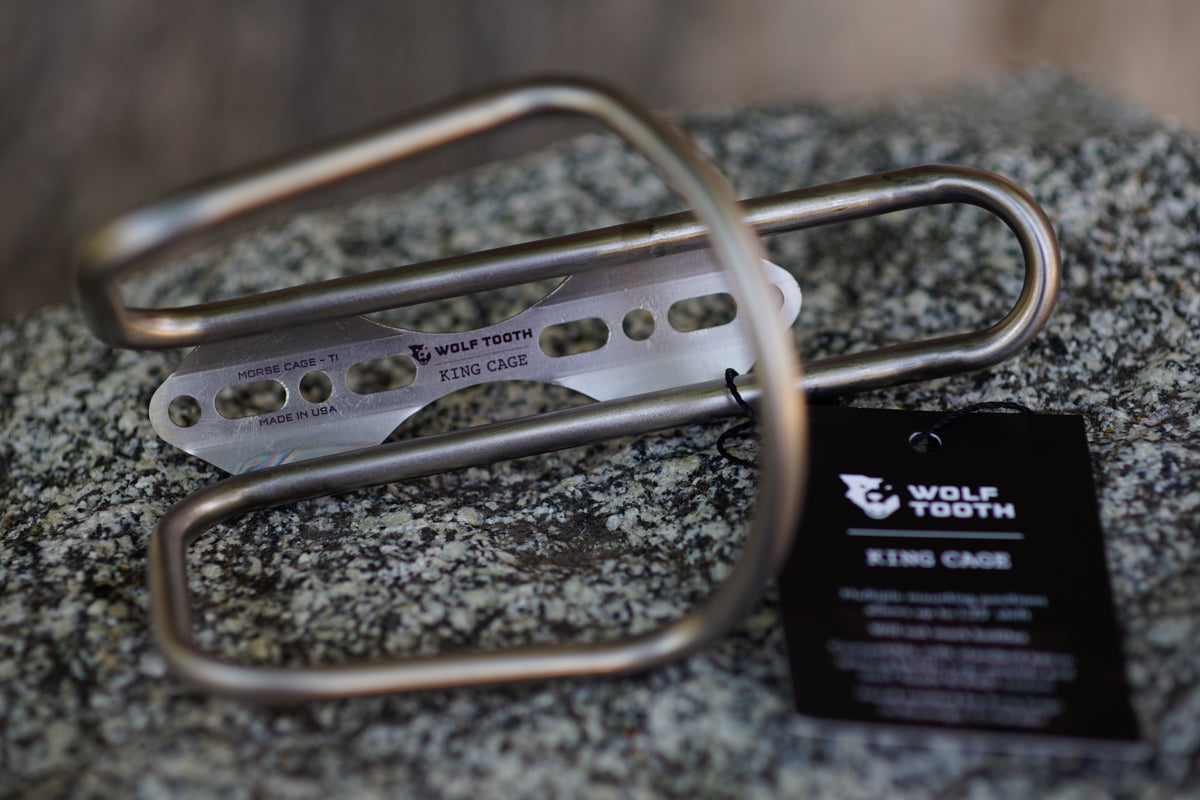 Wolf Tooth Morse Titanium Bottle Cage | AVT.bike - AVT.Bike