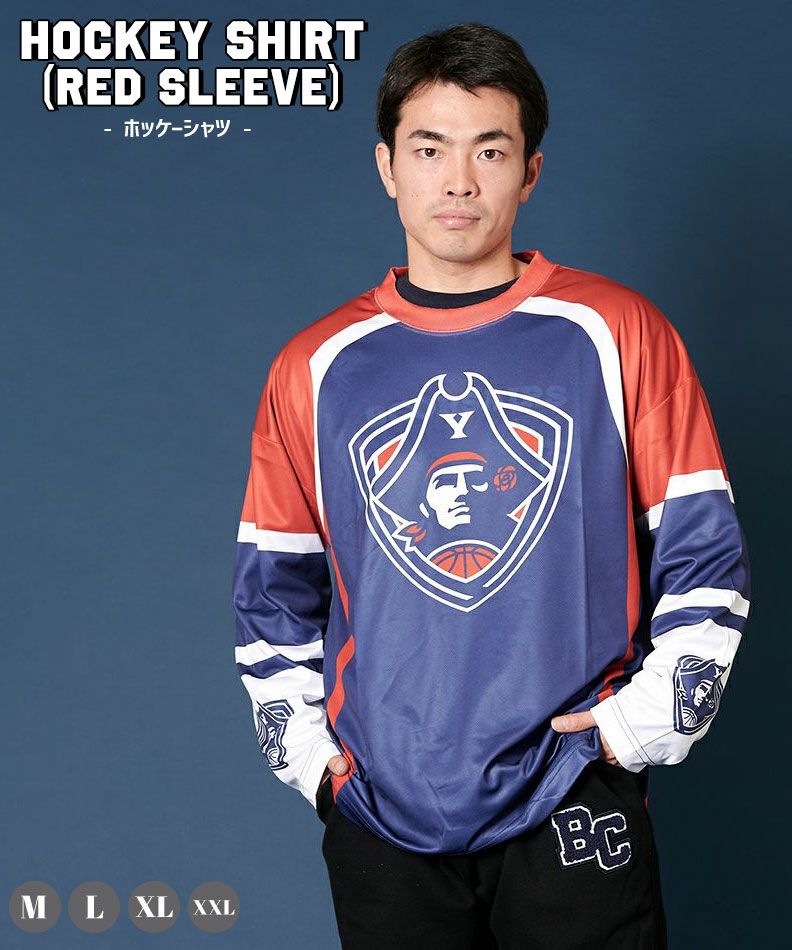 ホッケーシャツ(赤袖) | YOKOHAMA B-CORSAIRS OFFICIAL SHOP(横浜ビー