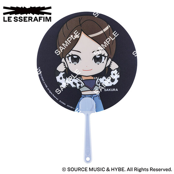 フラットガシャポン】LE SSERAFIM クリアうちわコレクション