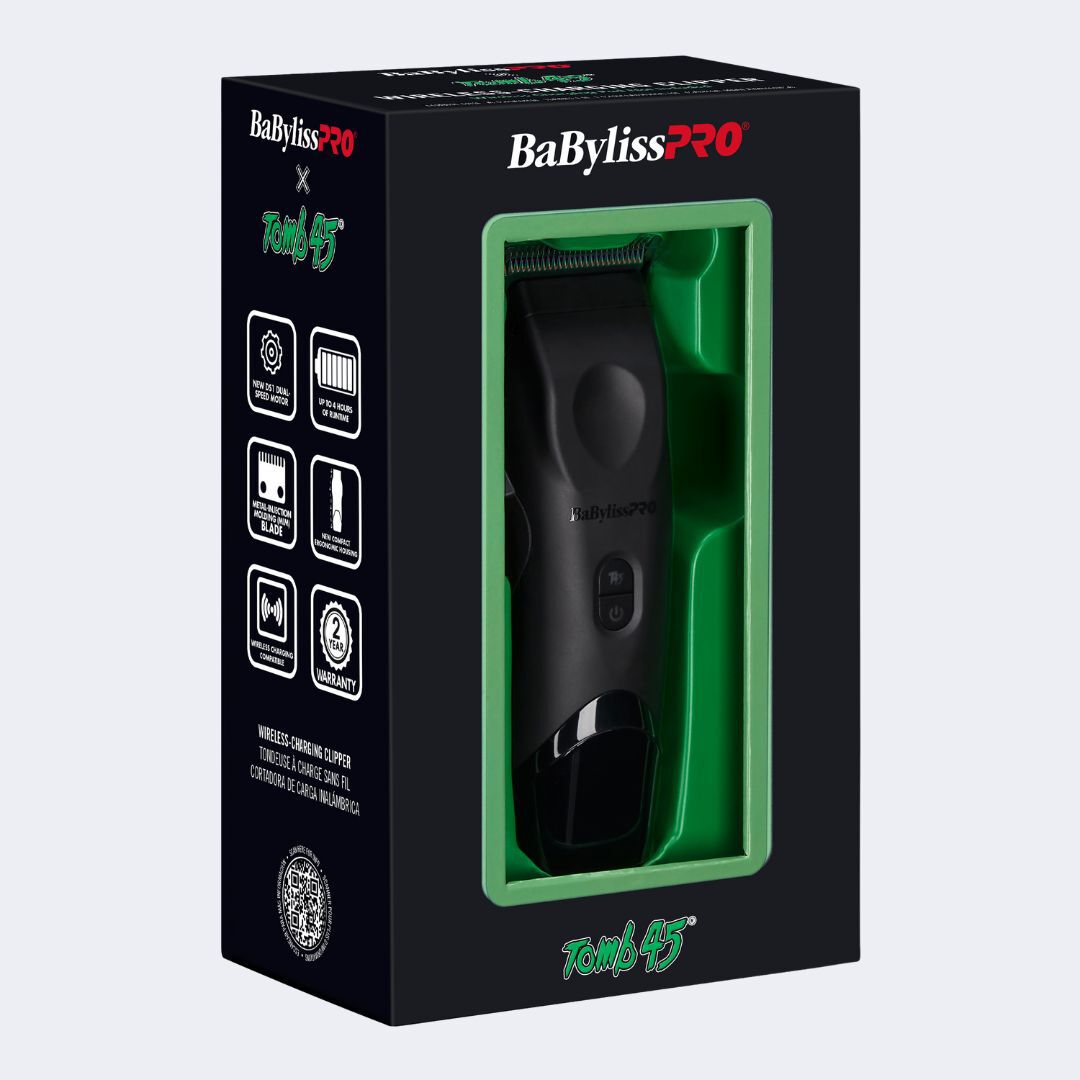 BaBylissPRO x Tomb45® Wireless-Charging Hair Clipper | BaBylissPRO