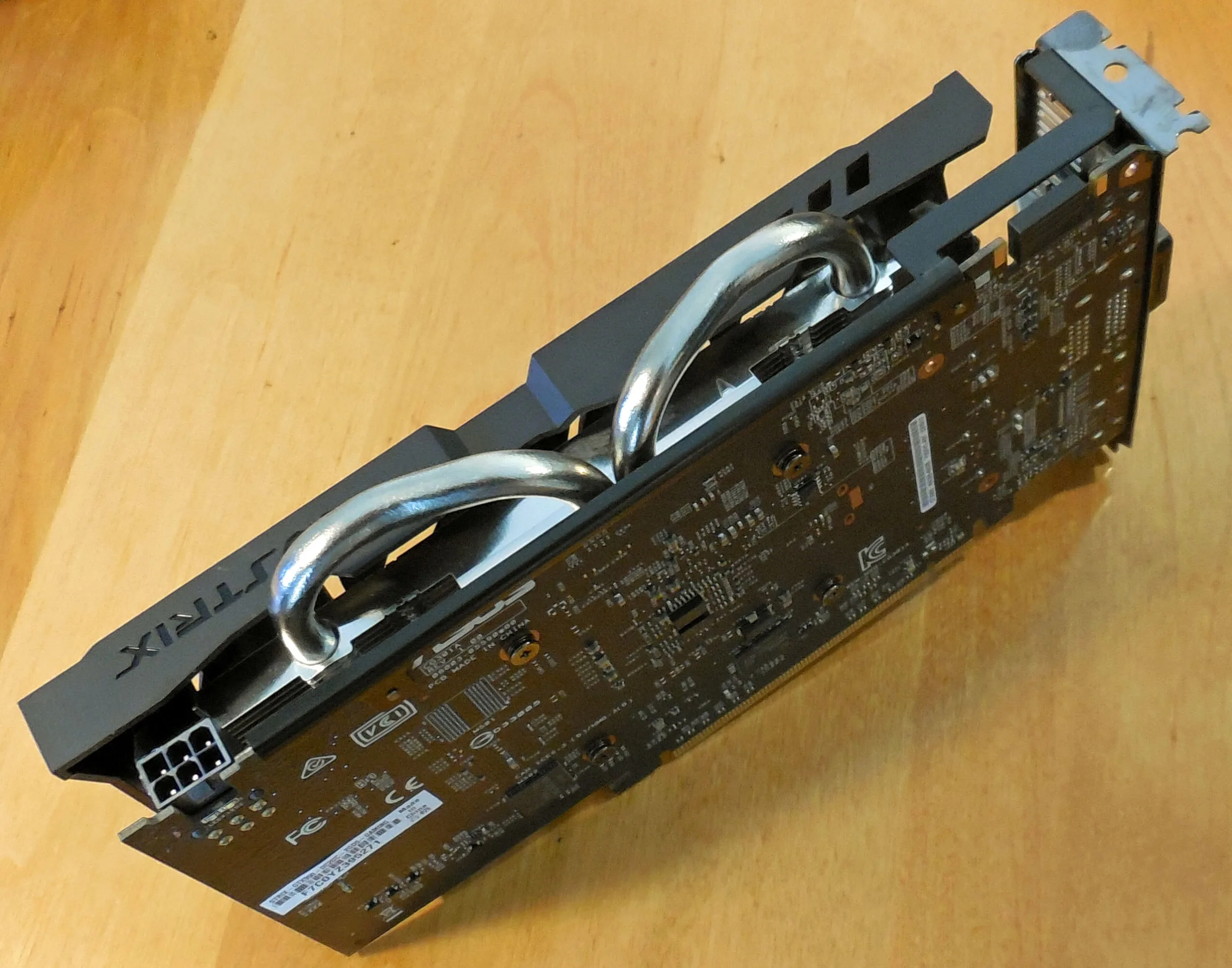 The GTX 950 arrives as the ASUS STRIX DirectCU II OC – the full