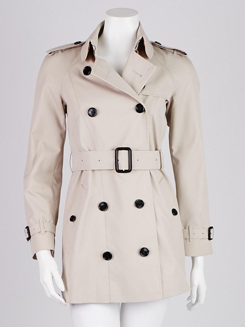 Burberry Prorsum Trench Cotton Blend Trench Coat Size 0 | Yoogi's