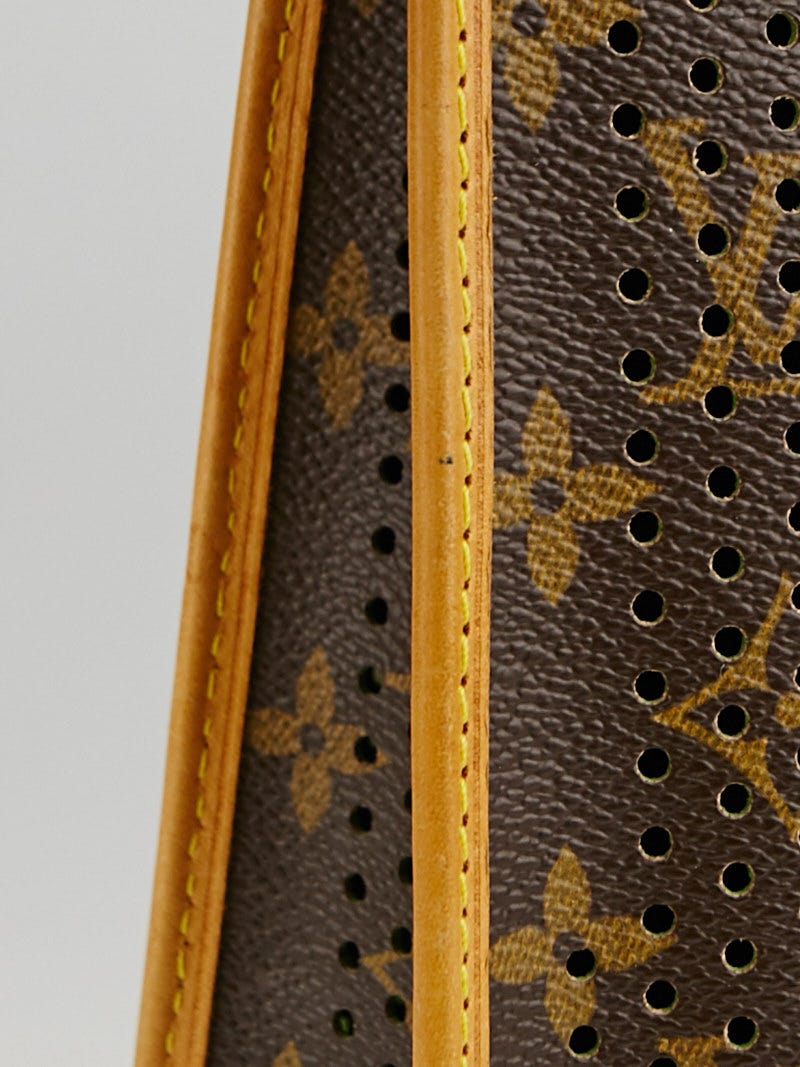 Louis Vuitton Limited Edition Green Monogram Perforated Musette