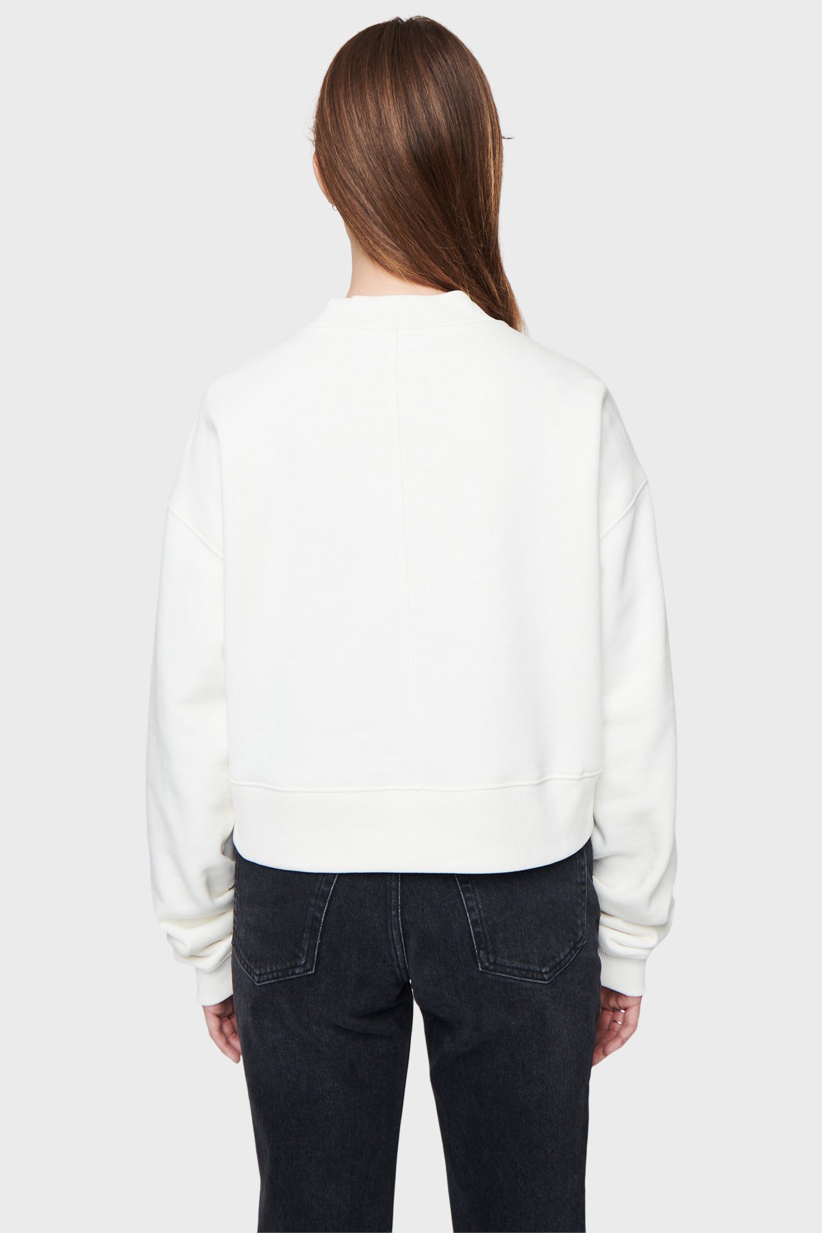 DSTLD Women's Mock Neck in Off White | Bailey/44