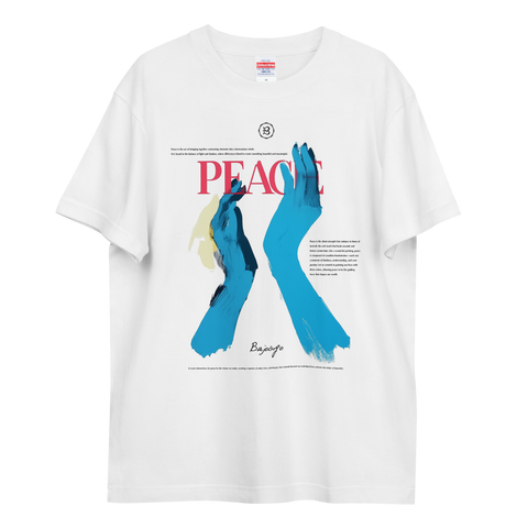 ピース アートワーク 半袖Tシャツ（4563496）ホワイト – BajoLugo