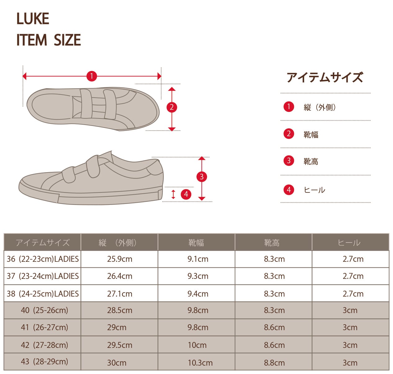 サイズ選びについて | YOAK公式通販サイト