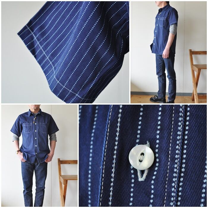 シュガーケーン SUGAR CANE ウォバッシュ 半袖シャツ 36267 | bluelineshop