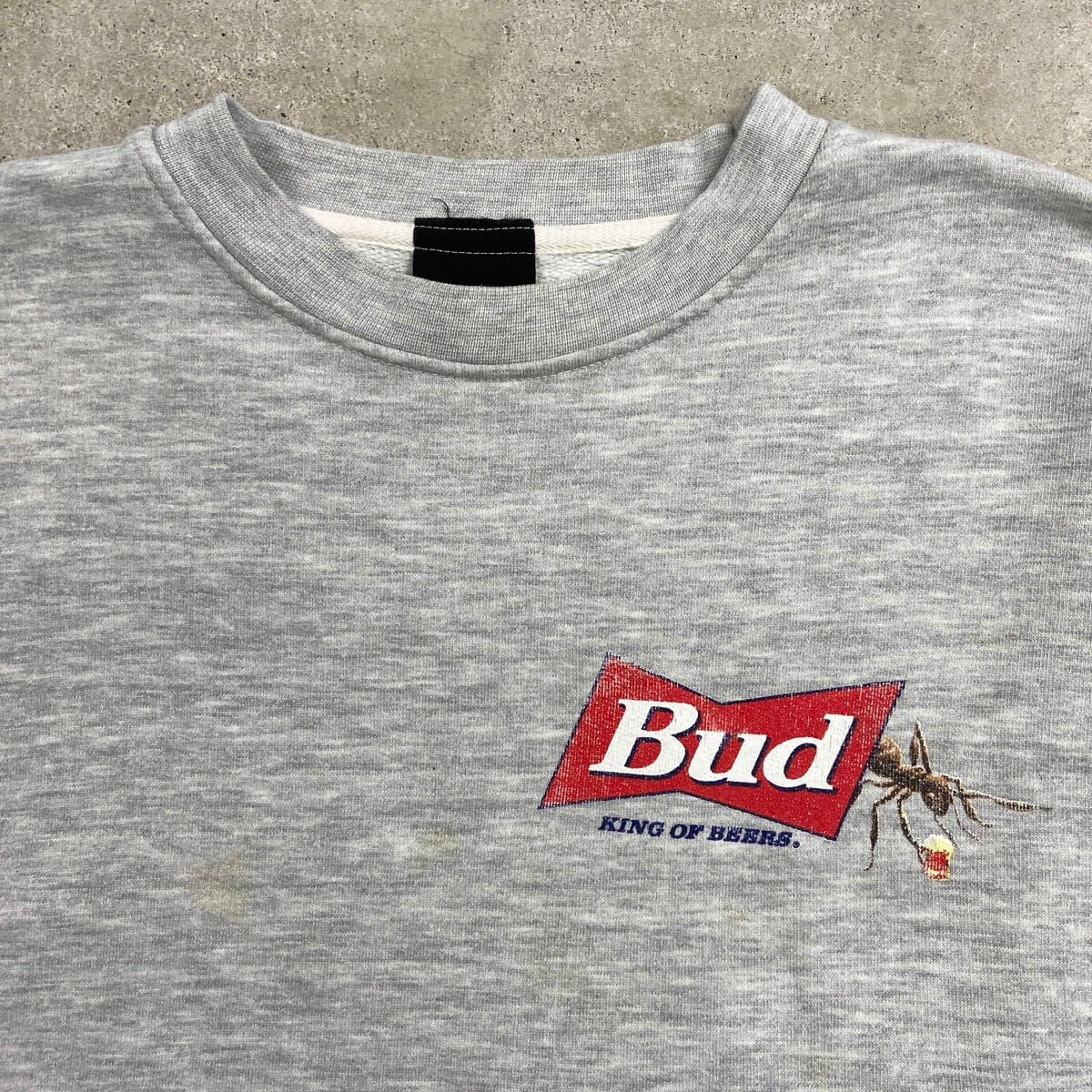 90年代 BUDWEISER バドワイザー 企業ロゴプリント スウェットシャツ