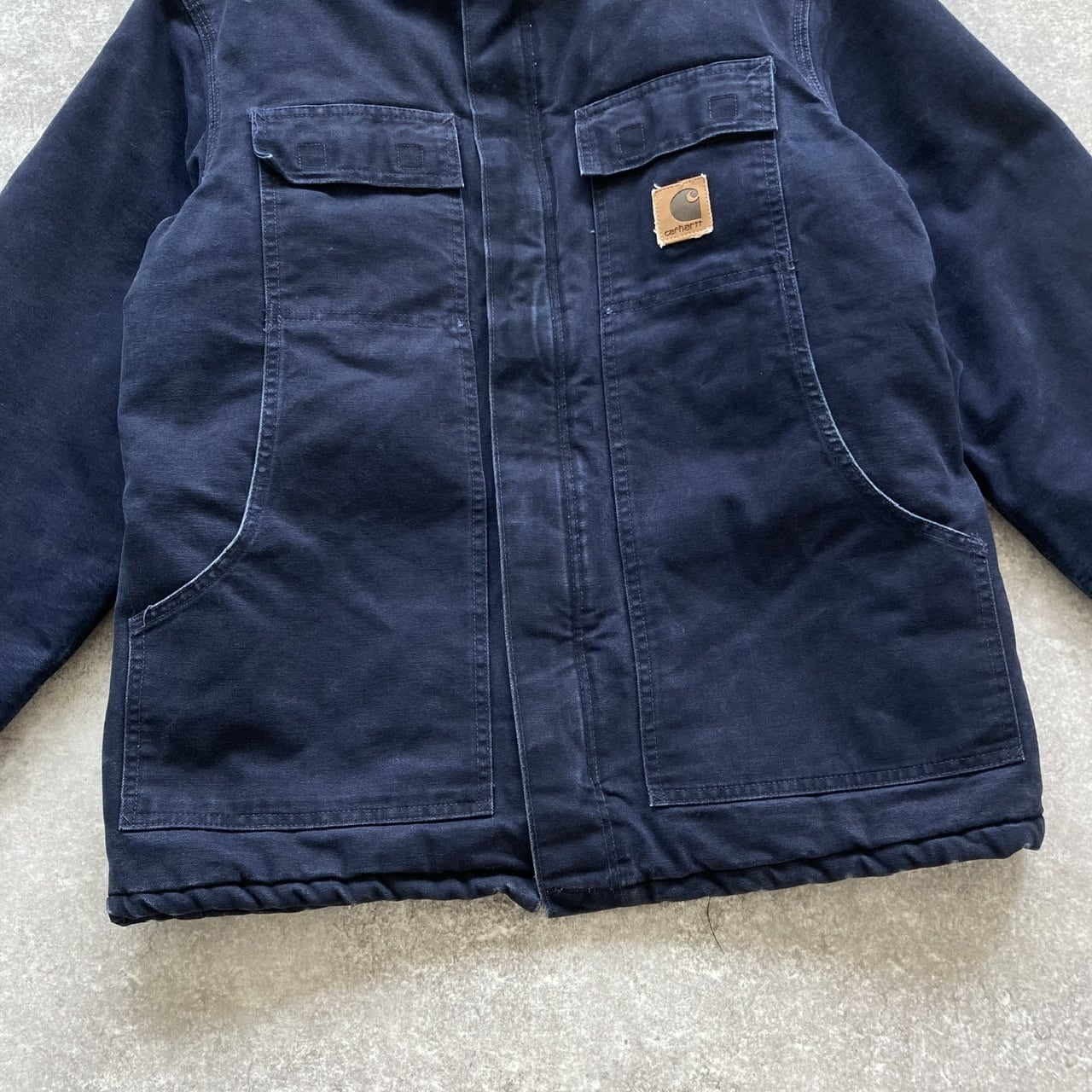 carhartt 】 カーハート トラディショナルジャケット USA製 革ロゴ | anglo