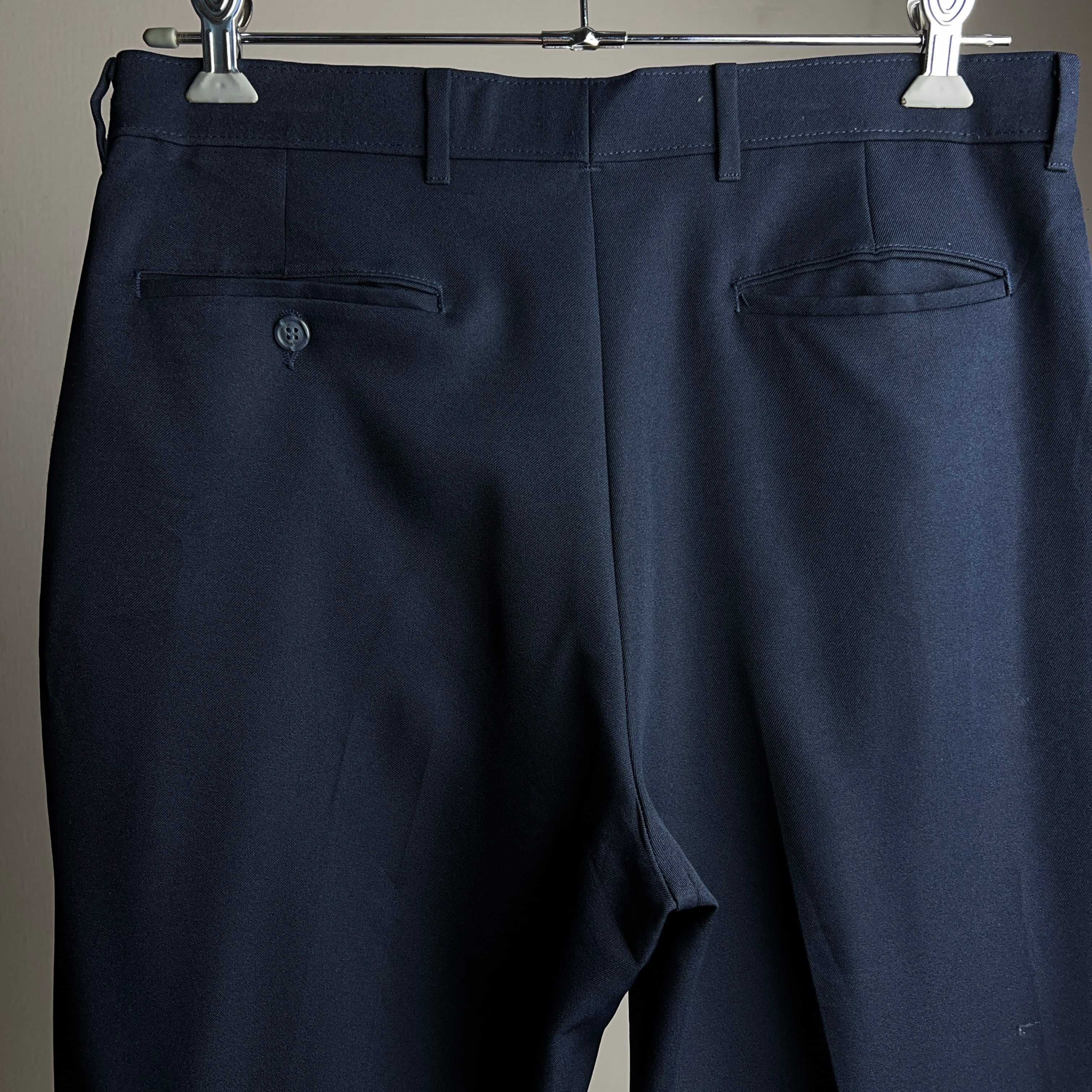 90's LEVI'S ACTION SLACKS STA-PREST NAVY USA製 W34 L32 90年代