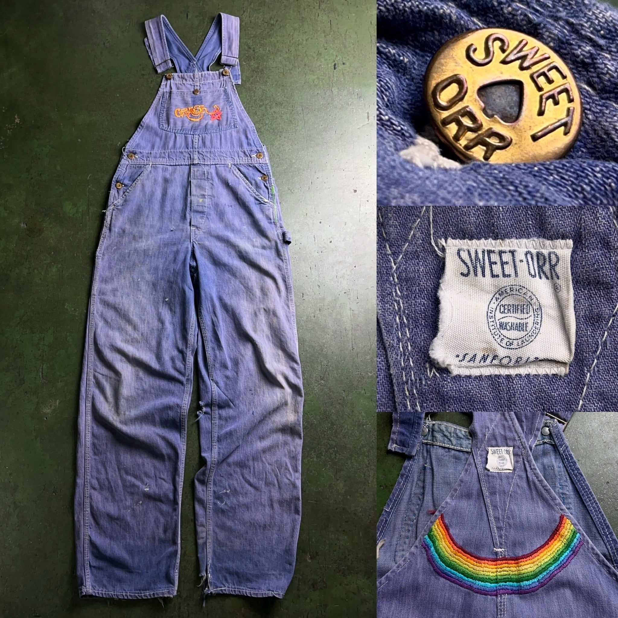 50's~60's SWEET ORR OVERALLS 50年代 60年代 虹 レインボー デニム