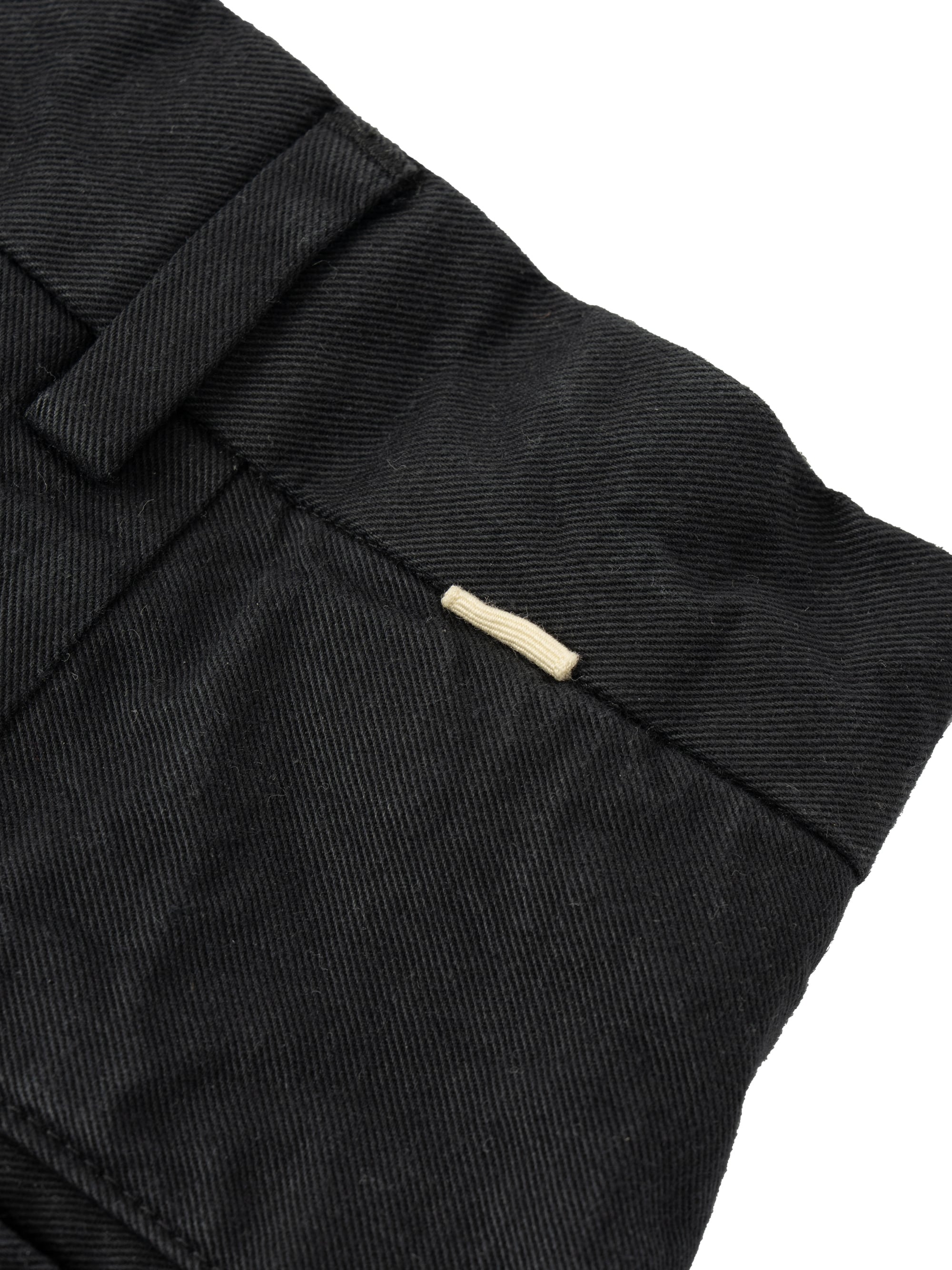 One Tuck Wide Chino Pants (black) | OVY