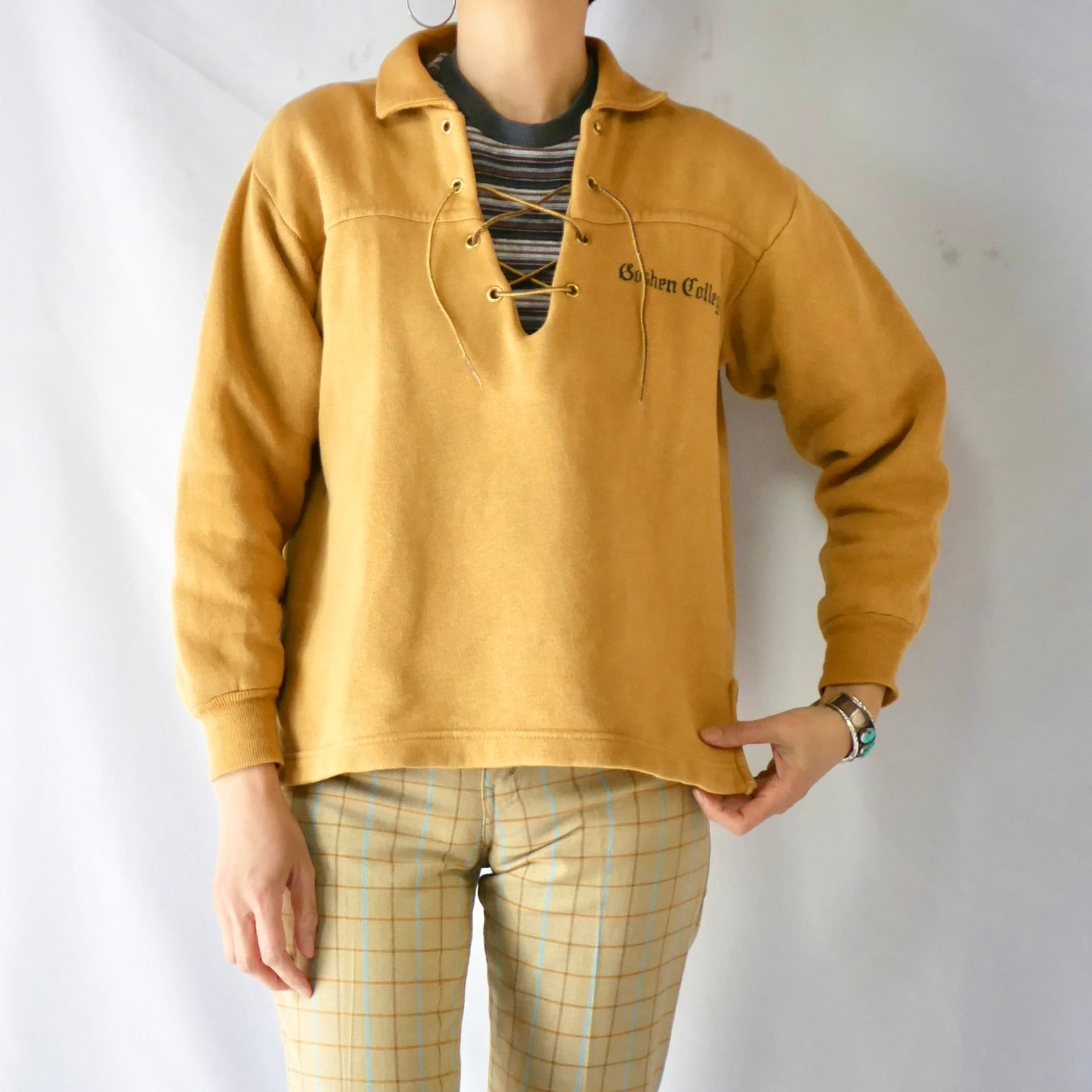 60s vintage champion sweat チャンピオンランタグレースアップ襟付き