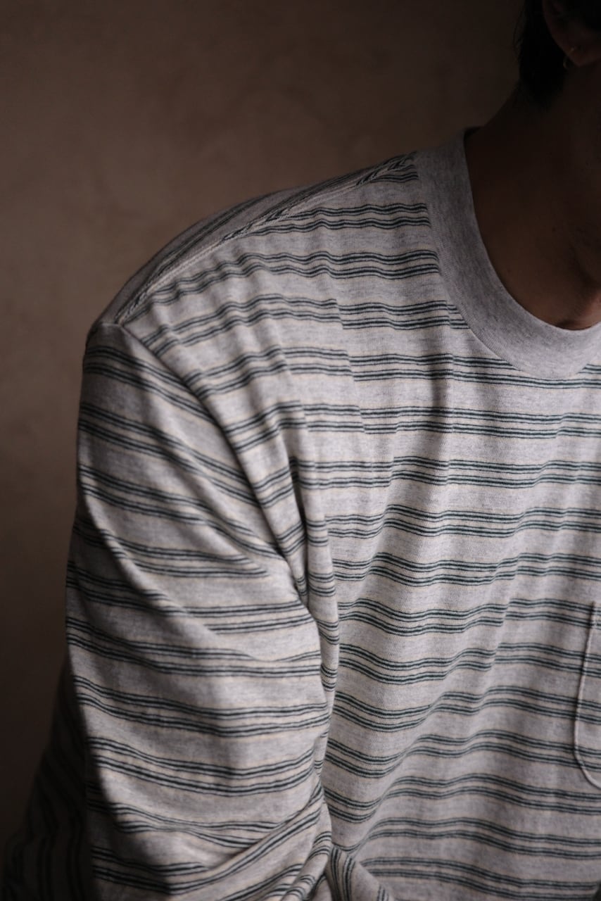 ENDS and MEANS / Horizontal Striped L/S Tee | iremono
