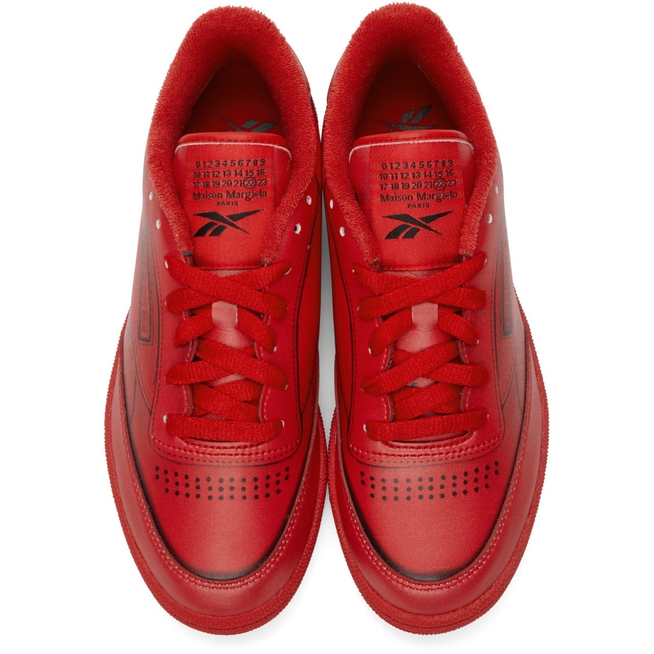 Maison Margiela × Reebok CLUB C TROMPE L'OEIL RED | AYIN