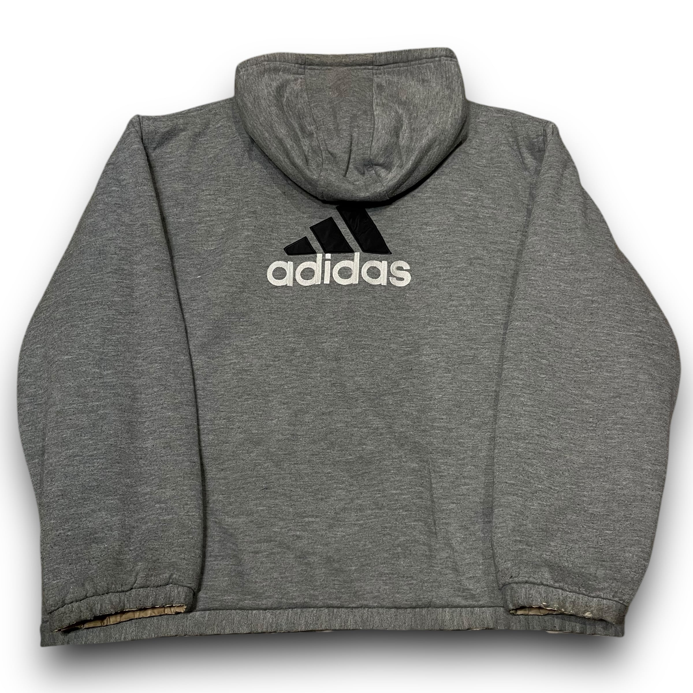 L】【90年代】Adidas アディダス フルジップパーカー リバーシブル