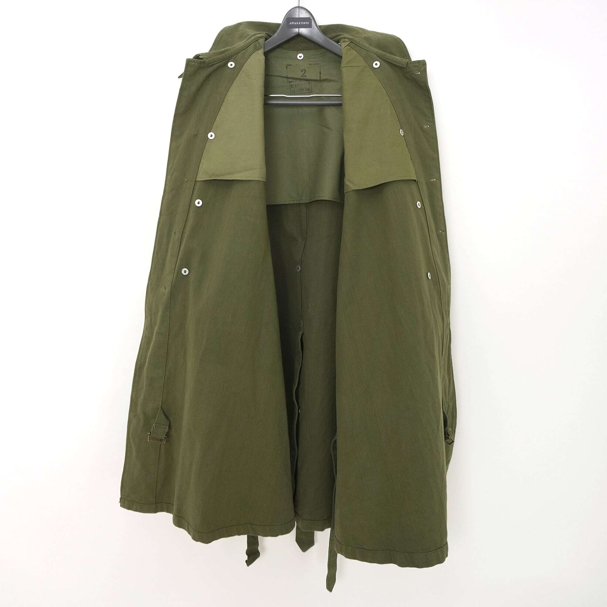 MADE IN FRANCE】【DEADSTOCK】フランス軍M35モーターサイクルコート