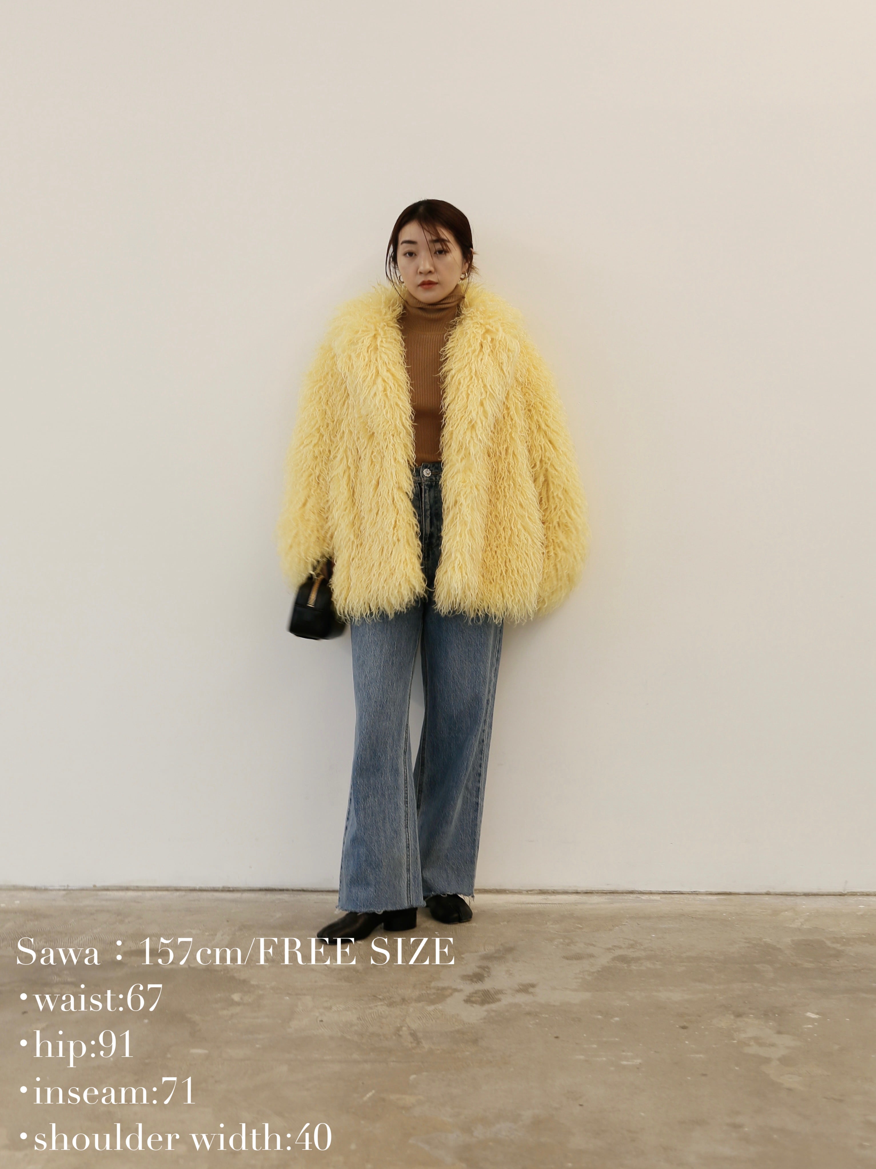 curly eco fur coat | Katrin TOKYO