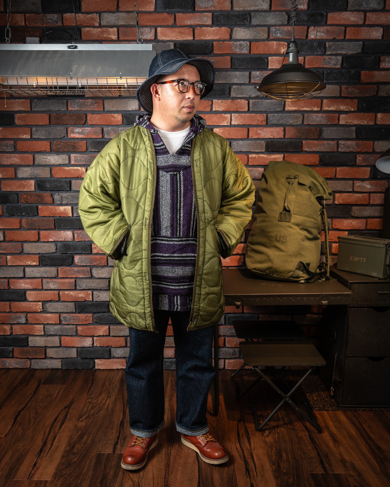 B DEADSTOCK】 U.S.Army Night Desert Camouflage Parka Shell With