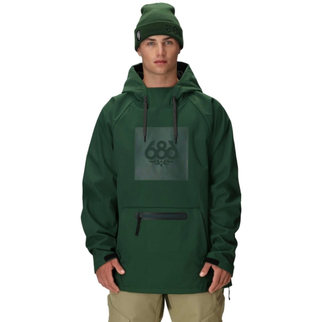686 『 Men's Waterproof Hoody - Moss Green 』 25-26 シックスエイト