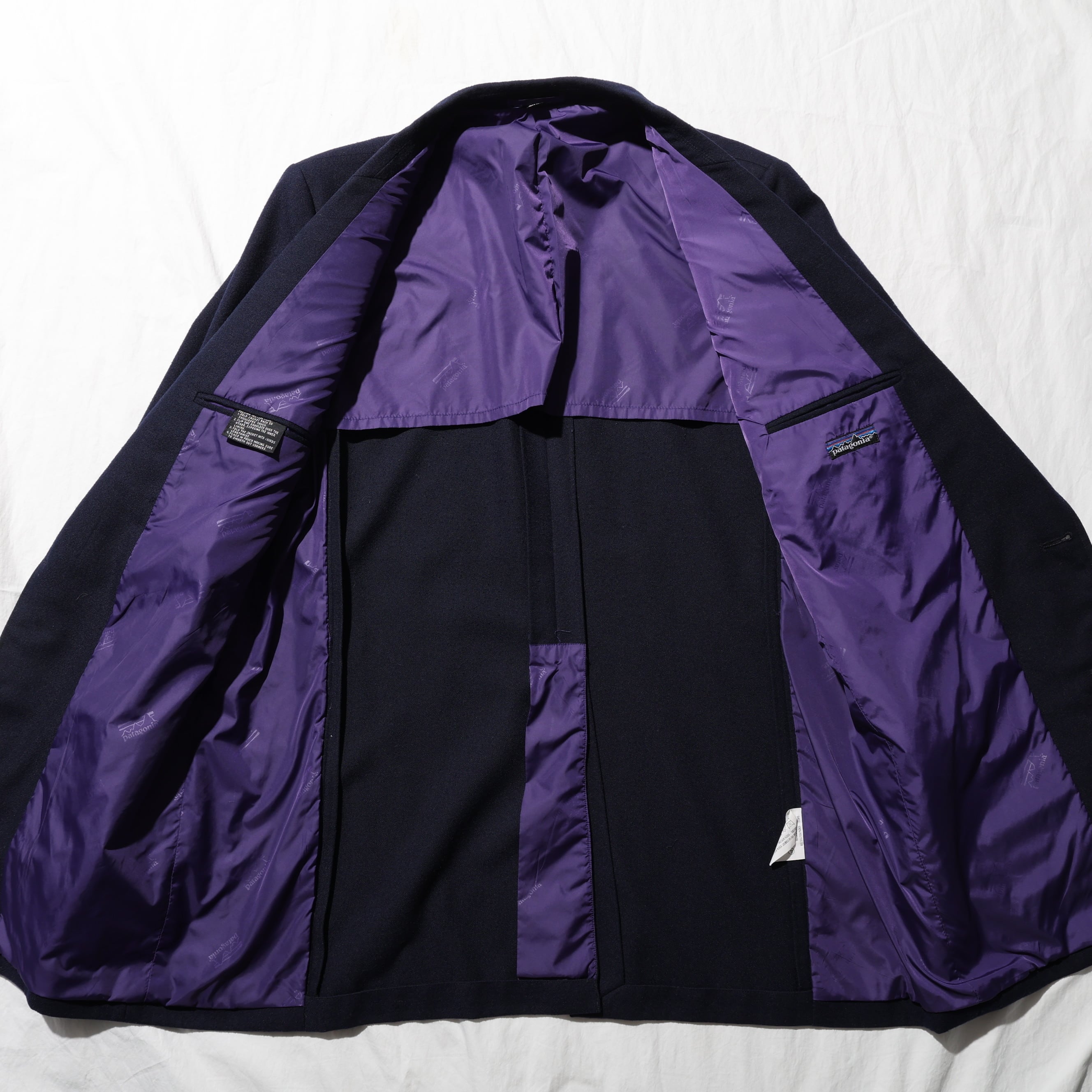 美品 44L Patagonia Travel Blazer 80s 香港製 紺ブレ ネイビー