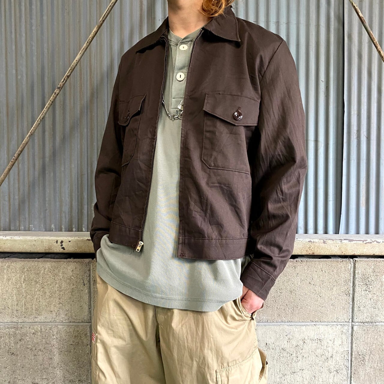 70〜80年代 USA製 REDKAP レッドキャップ ワークジャケット メンズM