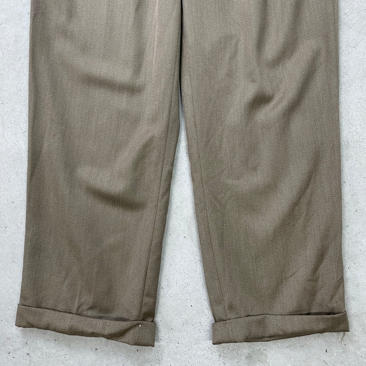 OXXFORD CLOTHES ウール ギャバジン スラックスパンツ 2タック メンズ