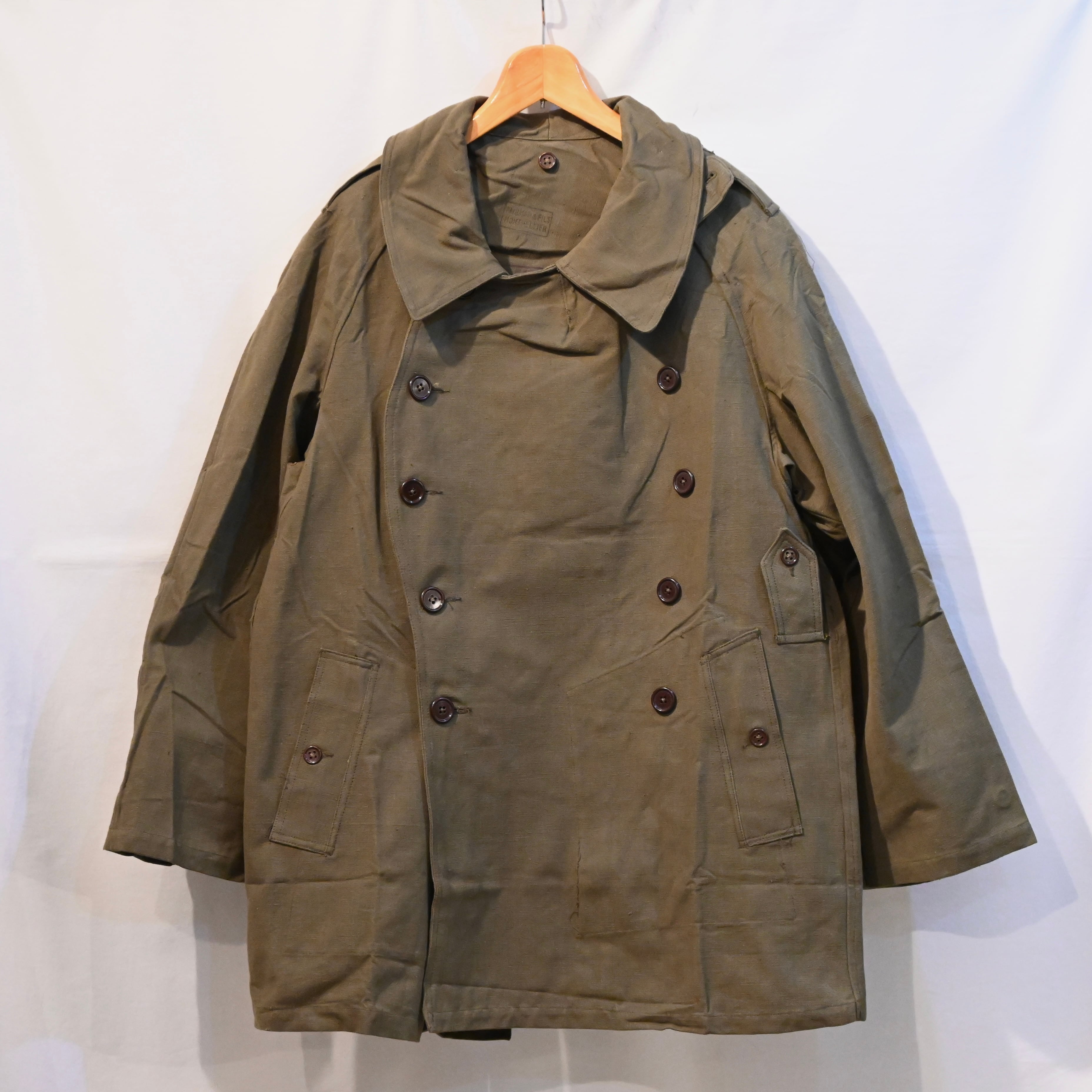 Deadstock French Army M38 motorcycle jacket double breasted