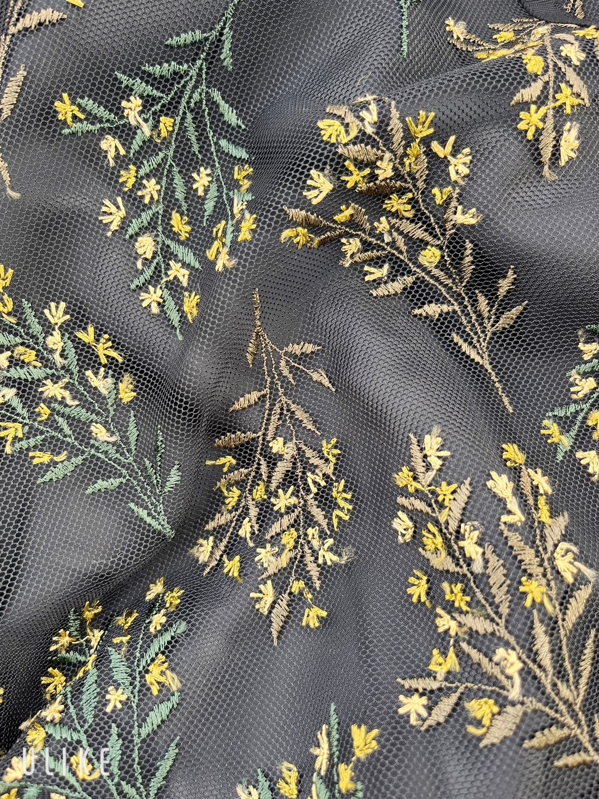 LOKITHO Flower Emb. Combi Dress | KOKO