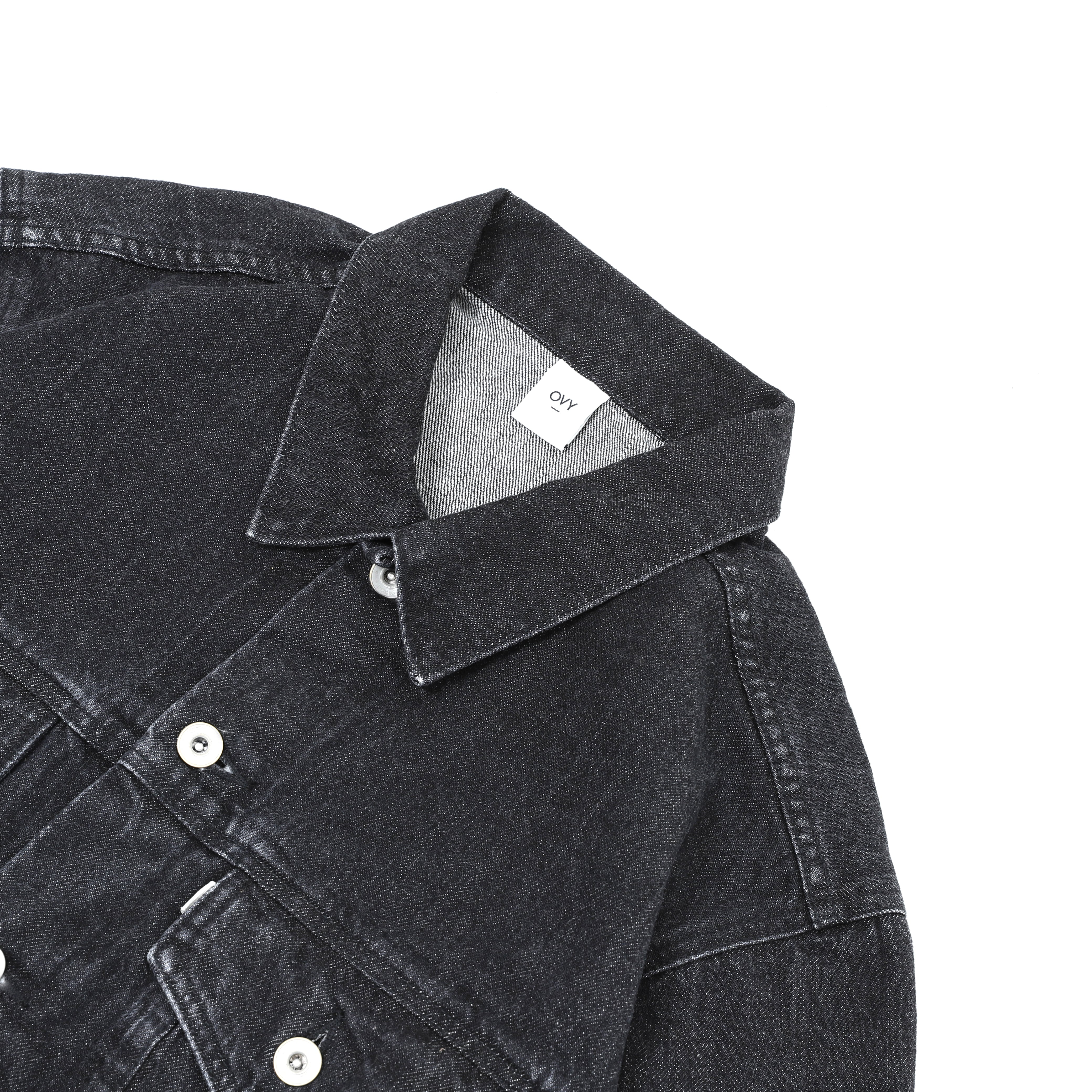 Japan Black Washed Denim Jacket | OVY