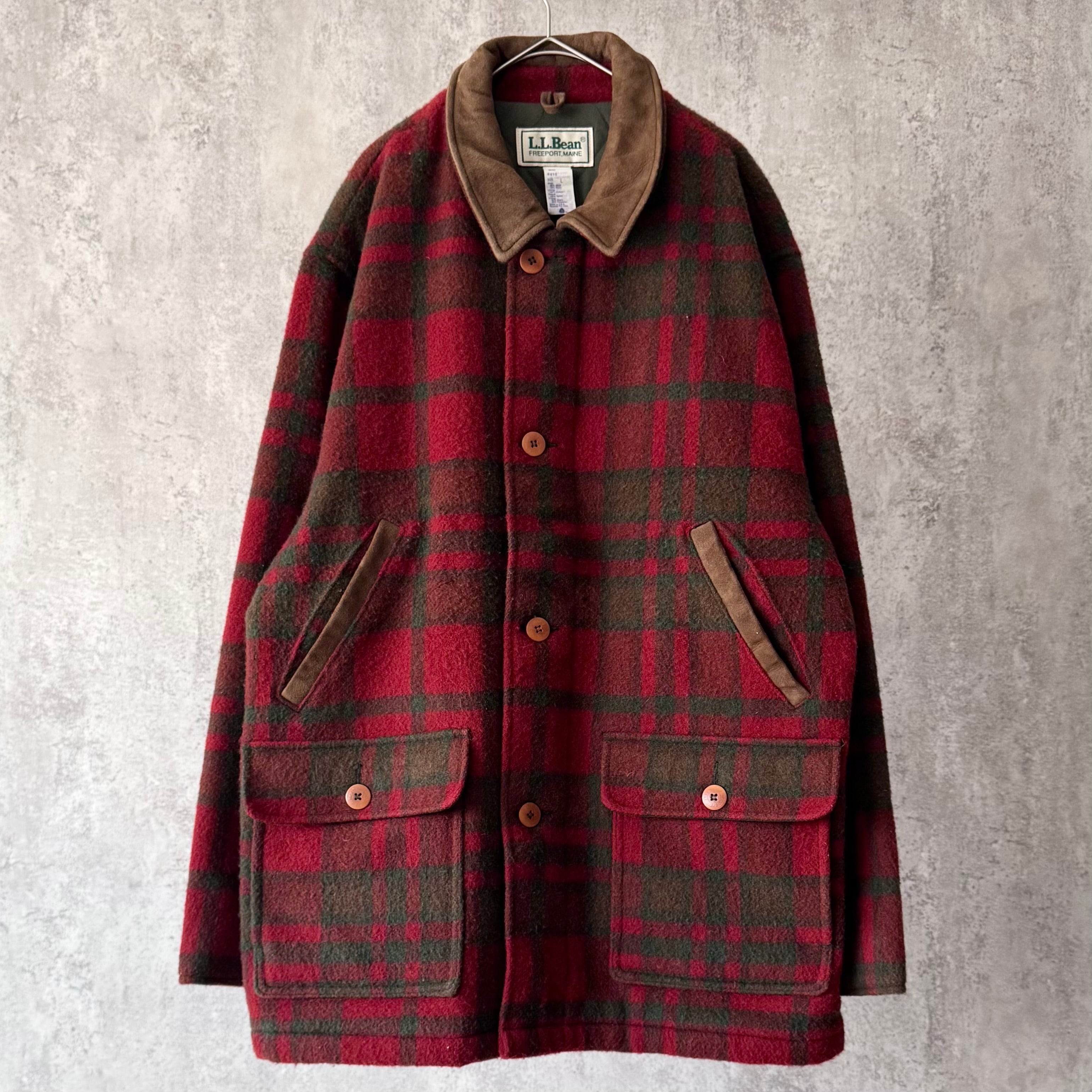 80s L.L.Bean check pattern wool hunting jacket | Muri vintage