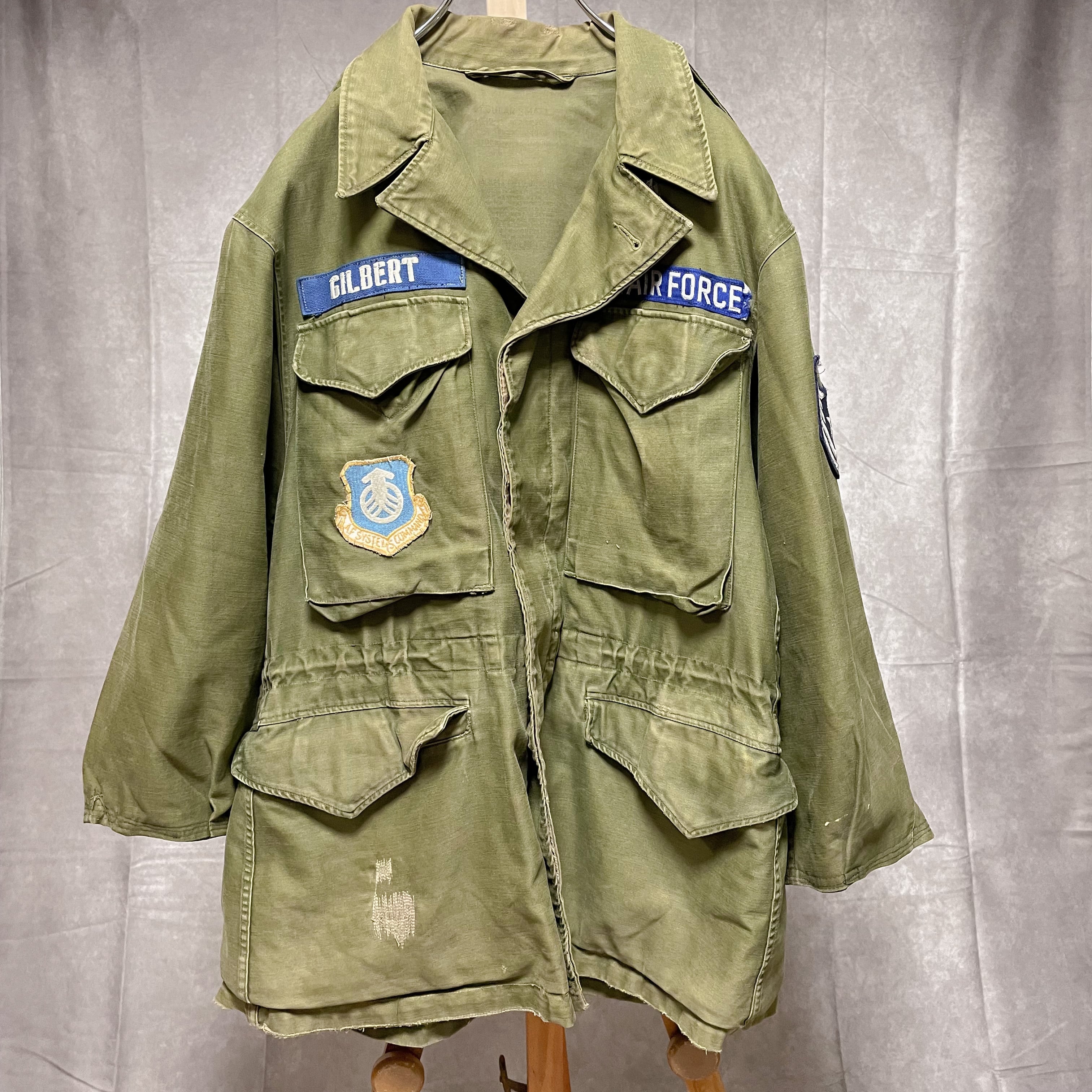希少】米軍実物 M-43 フィールドジャケット S-R ワッペン付き 40's