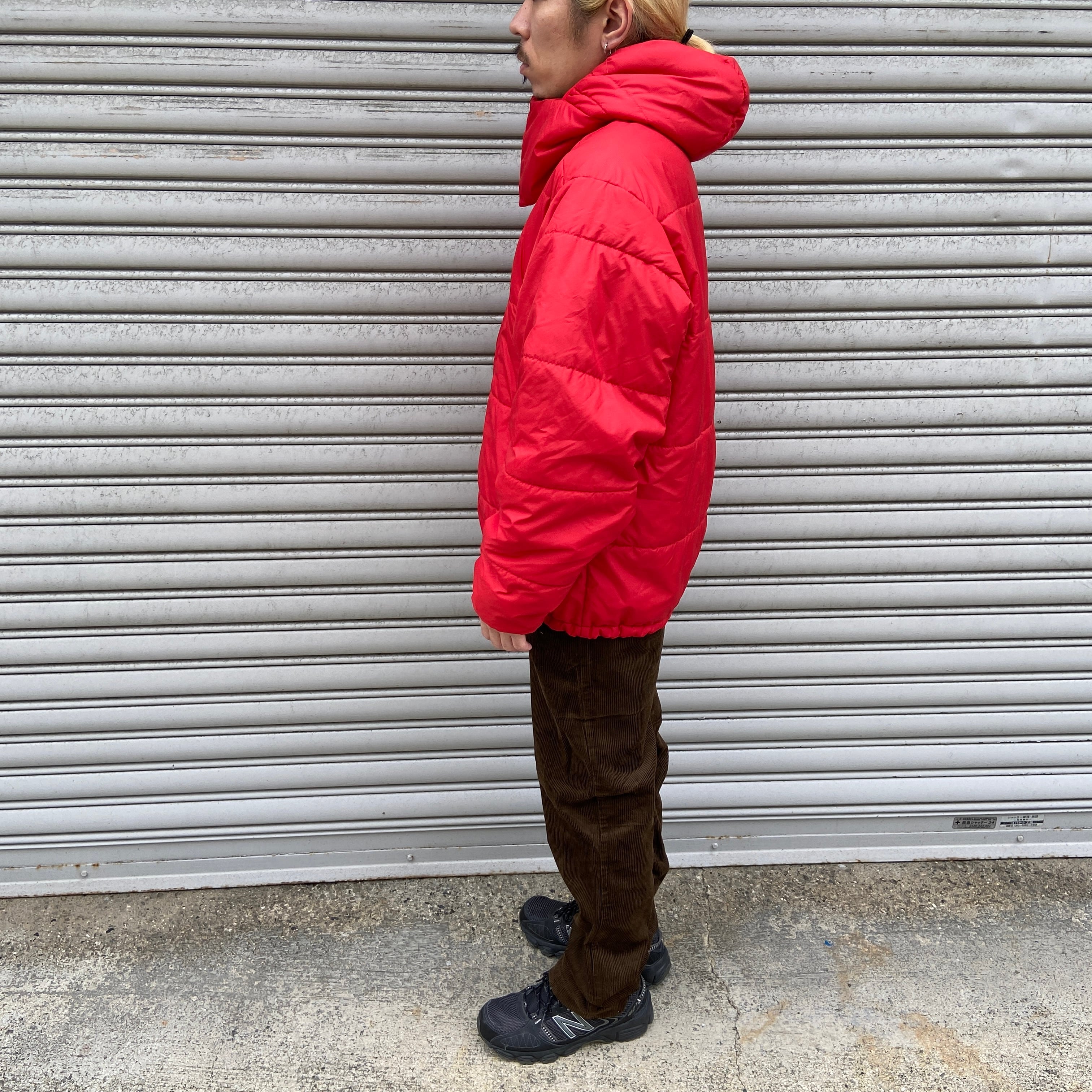 Patagonia パフジャケット メンズM 2001年製 赤 中綿ジャケット | 古着
