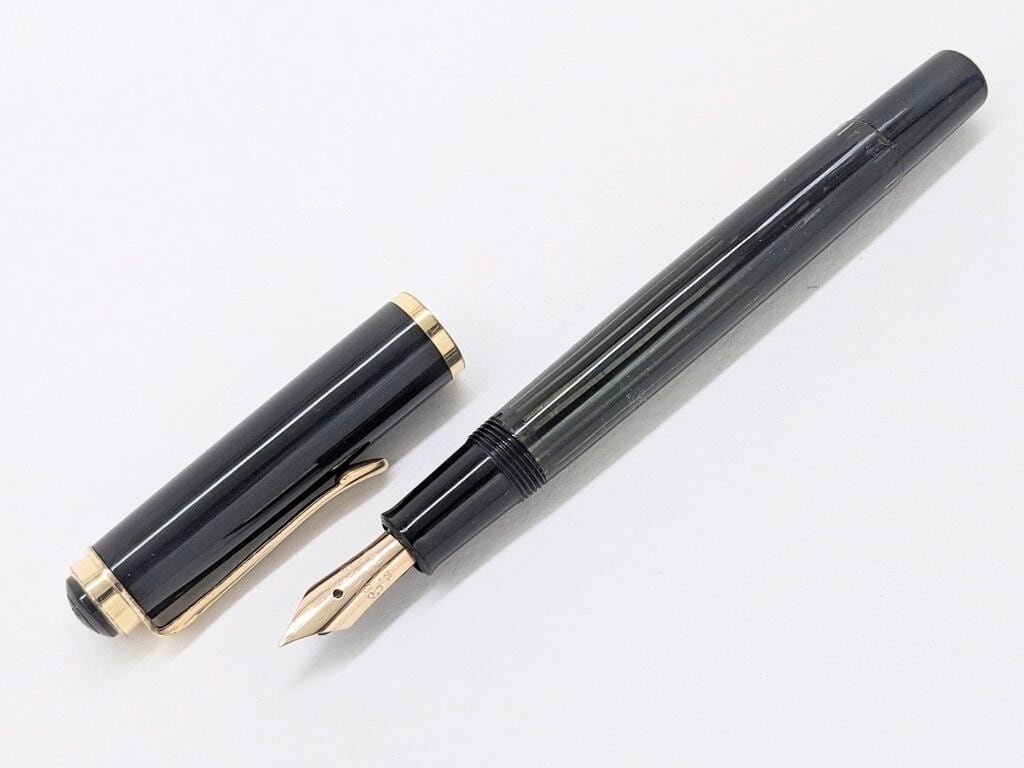60s ペリカン 400 黒縞 Pelikan 400 （オーブリーク・中字） 14K
