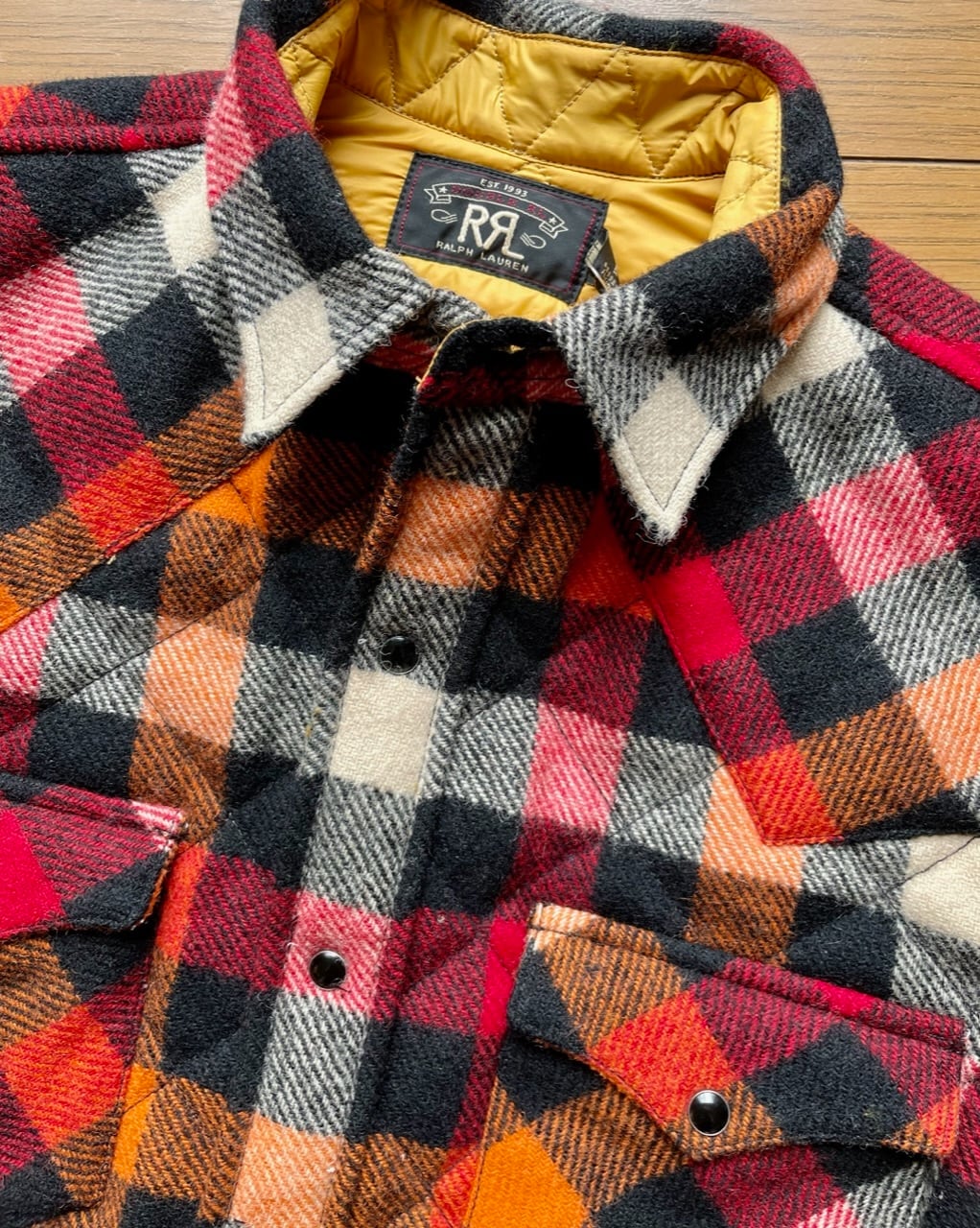 新品 RRL バッファローチェックキルテッドシャツ サイズS | Room Style